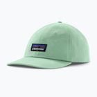 Patagonia P-6 Logo Trucker baseball sapka öblített zöld