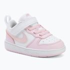 Gyermekcipő Nike Court Borough Low Recraft white/pink foam