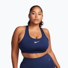 Edzőmelltartó Nike Swoosh Medium Support midnight navy/white