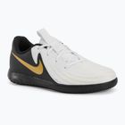 Nike Phantom GX II Academy IC gyermek focicipő fehér/metál arany érme/fekete