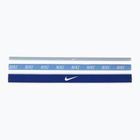Fejpántok Nike Mixed Width Headband 3 db Light Armory Blue/University Blue/White