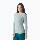 Női termoaktív pulóver Smartwool Merino 250 Baselayer Crew Boxed arctic green digi snow