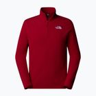 Férfi The North Face 100 Glacier 1/4 Zip 1/4 Zip gránátvörös pulóver