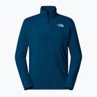 Férfi The North Face 100 Glacier 1/4 Zip midnight petrol melegítőfelső