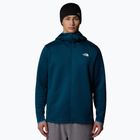 Férfi trekking pulóver The North Face Vertical Thermal FZ Hoodie éjfekete benzin