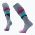 Női sízokni Smartwool Ski Targeted Cushion Pattern OTC pewter blue