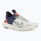 Férfi Nike Free Run Flyknit Next Nature futócipő light iron ore/sail/total narancs/thunder kék