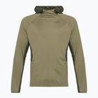 Férfi Nike Trail Dri-Fit UV LS Hoodie semleges olajzöld/közepes olajzöld/lila bloom futás hosszú ujjú férfi futópulóver