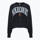 Női tenisz pulóver Nike Court Heritage OOS fekete / fekete / lapos ón / fehér