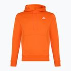 Férfi Nike Sportswear Club Fleece kapucnis pulóver biztonsági narancssárga/ biztonsági narancssárga/ fehér