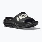 HOKA Ora Athletic Slide fekete/fehér flip-flopok