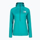 Női trekking pulóver The North Face Summit Direct Sun Hoodie mély teal színben