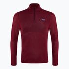 Férfi Under Armour Seamless Stride 1/4 Zip futó melegítőfelső versenyző piros/reflektív