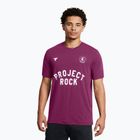 Férfi edző póló Under Armour Project Rock Badge Of Honor purple