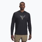 Under Armour Project Rock Iso-Chill Hoody fekete / hiperzöld férfi edzőpulóver