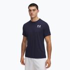 Férfi Under Armour HeatGear Fitted midnight navy/fehér edzőpóló