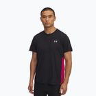 Férfi Under Armour Trail Run Zip futópóló fekete/árnyékolt fukszia/fényvisszaverő