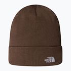 The North Face Norm Beanie téli sapka, füstös barna