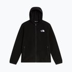 Gyerek polár pulóver The North Face Teen Glacier Full Zip Hoodie tnf black