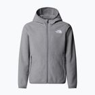 Gyerek polárpulóver The North Face Teen Glacier Full Zip Hoodie mid grey heather