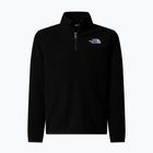 Gyermek polár pulóver The North Face Teen Glacier 1/4 Zip fekete