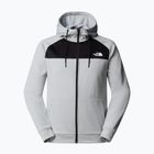 Férfi pulóver The North Face Reaxion Fleece Full Zip Hoodie magas derekú szürke világos melírozott