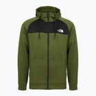Férfi pulóver The North Face Reaxion Fleece Full Zip Hoodie erdőzöld/fekete