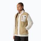Női gyapjú pulóver The North Face Yumiori Full Zip khaki kő/fehér dűne