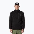 Férfi pulóver The North Face Mountain Athletics Fleece kapucnis 1/4 cipzár fekete