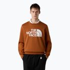 Férfi pulóver The North Face Easy Crew égett umbra színű pulóver