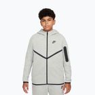 Gyermek Nike Sportswear Tech Fleece Full-Zip pulóver sötétszürke heather/fekete/fekete/fekete