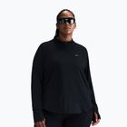 Női hosszú ujjú futófelső Nike Swift Dri-FIT UV 1/4-Zip Plus Size black