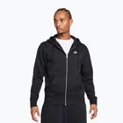 Férfi kapucnis pulóver Nike Club Full Zip Hoodie black/black/white