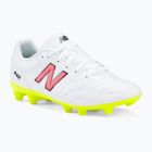 Gyermek futballcipő New Balance 442's Academy V2 FG fehér/zöld