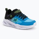 SKECHERS Meteor Lights fekete/kék gyermekcipő