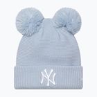Női téli sapka New Era Wmns Double Pom Nyy pastel blue