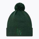 Női baseballsapka New Era Metallic Bobble Knit Beanie Los Angeles Dodgers dark green
