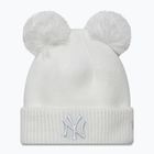 Női téli sapka New Era Double Pom Knit Beanie New York Yankees fehér