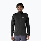 Férfi Patagonia R1 hibrid fleece pulóver fekete