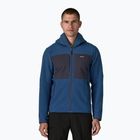 Férfi Patagonia R2 TechFace Hoody softshell kabát clement kék