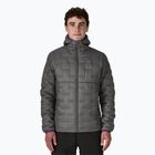 Férfi Patagonia Micro Puff Hoody pehelypaplan dzseki forge szürke
