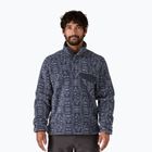 Patagonia férfi trekking pulóver LW Synch Snap-T P / O áramlás: süllyedt kék