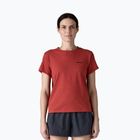 Női Patagonia P-6 Logo Felelősségteljes póló potters red