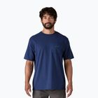 Férfi Patagonia Boardshort Logo Pocket póló Responsibili clement blue