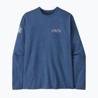 Patagonia férfi Lightweight Unity Fitz Wildrise Crew pulóver clement kék