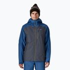 Patagonia szigetelt Powder Town férfi esőkabát smolder blue w / clement blue