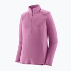 Női Patagonia Cap Thermal Weight Weight Zip Neck pulóver élénk lila