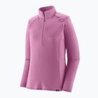 Női Patagonia Cap Thermal Weight Weight Zip Neck pulóver élénk lila