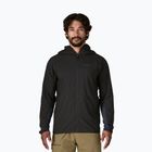 Férfi hibrid dzseki Patagonia Nano-Air Ultralight teljes cipzáras kapucnis fekete