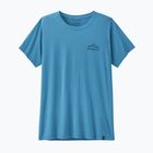 Női póló Patagonia Capilene Cool Daily - Cloud Crag shore blue/light shore blue x-dye